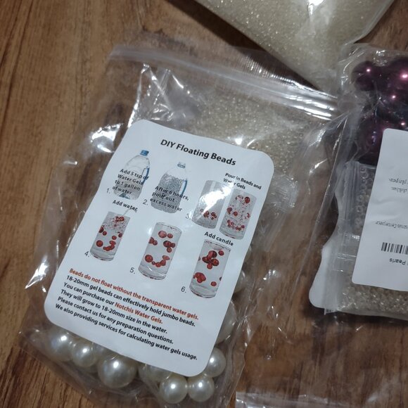 Lot Of 5 DIY Floating Pearl Bead Sets. TSM18 - Picture 5 of 9